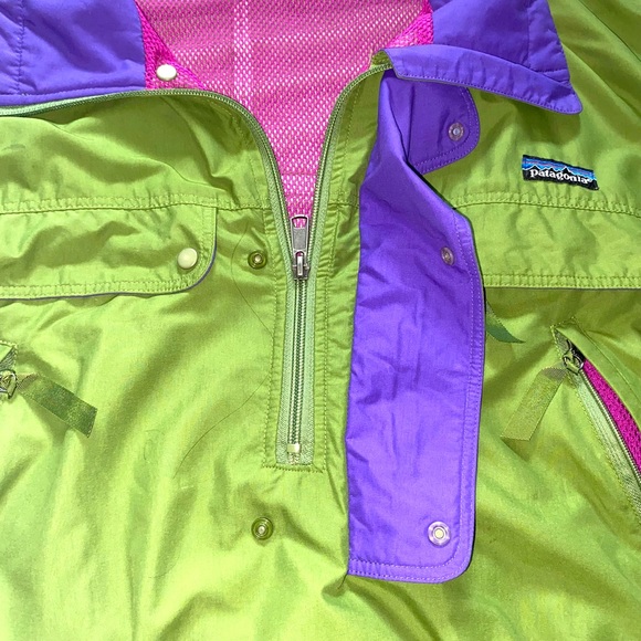 VTG Patagonia Quarter zip  Men large Windbreakers jacket - Picture 11 of 13